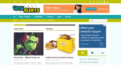 Desktop Screenshot of geekalerts.com