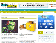 Tablet Screenshot of geekalerts.com